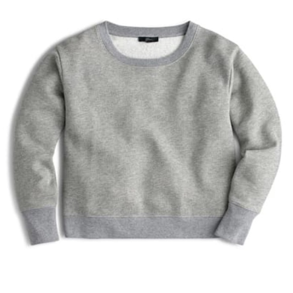 Jcrew lurex shrunken sweatshirt, NWT - Picture 1 of 7